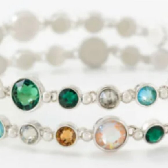 Touchstone Crystal Glam Bracelet, Earth NIB - Picture 2 of 3